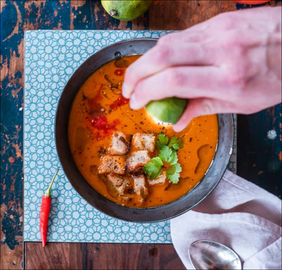 ROTE LINSEN-KOKOS SUPPE - Cook It